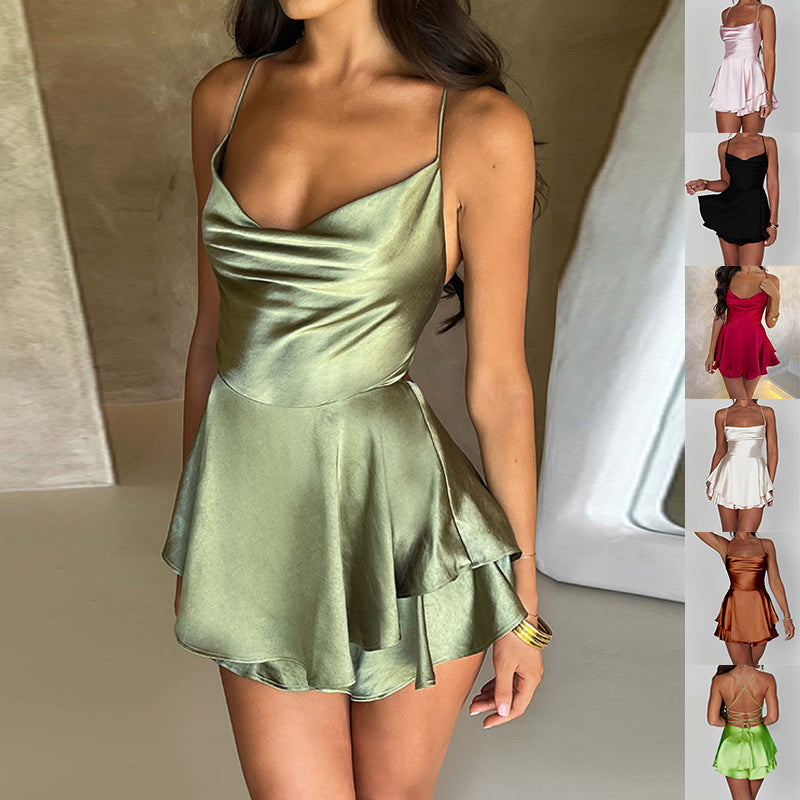 Velira – Robe Satin Allure Sensuelle