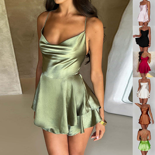 Velira – Robe Satin Allure Sensuelle