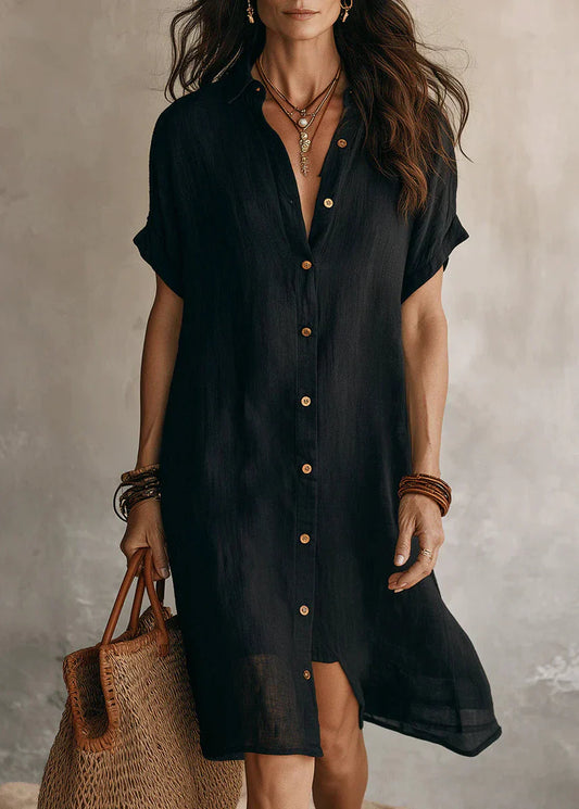 Noélia - Robe Chemise Minimaliste