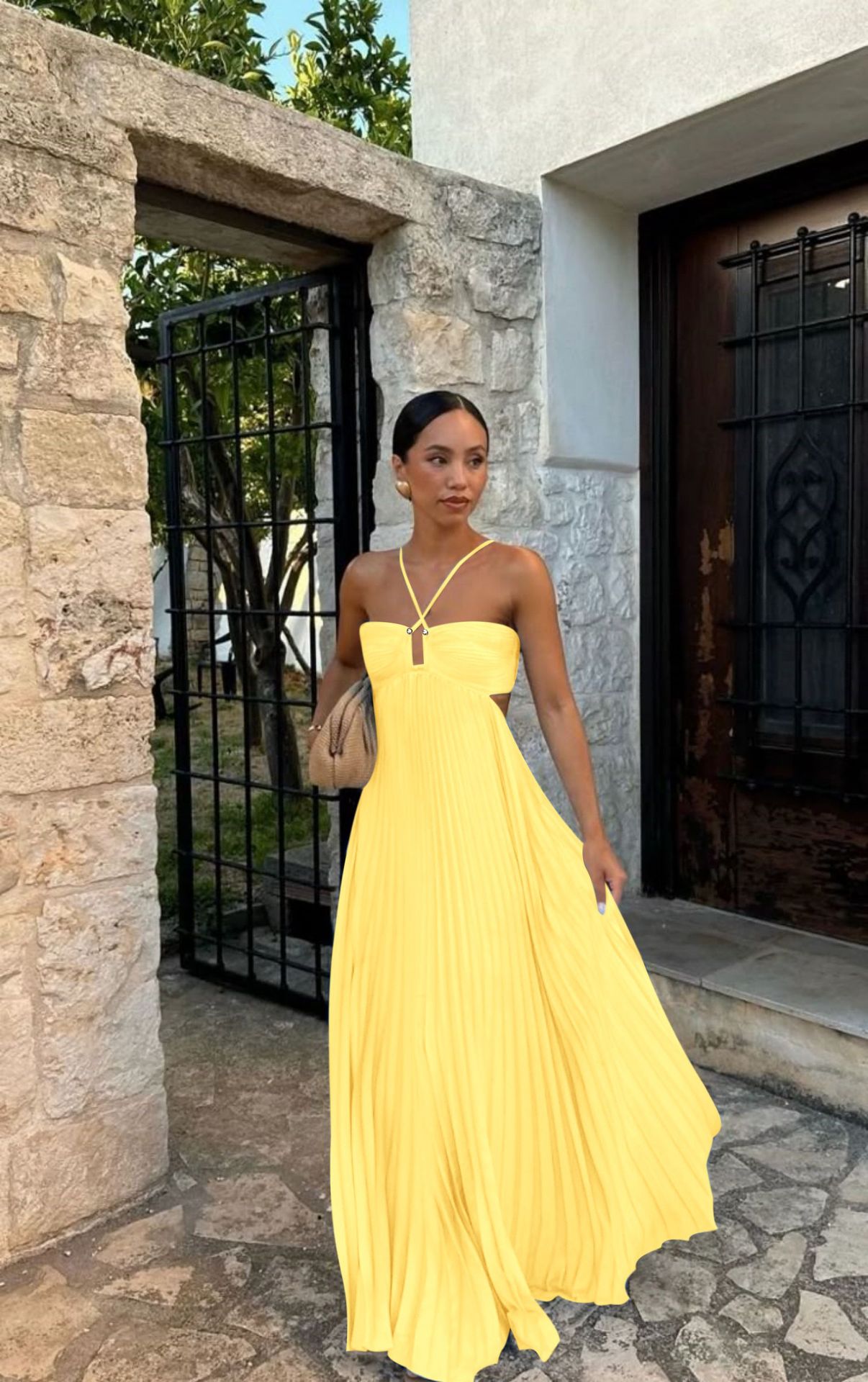 Elyra – Robe Plissée Élégance Soirée