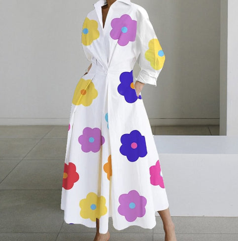 Norelya – Robe Élégance Graphique