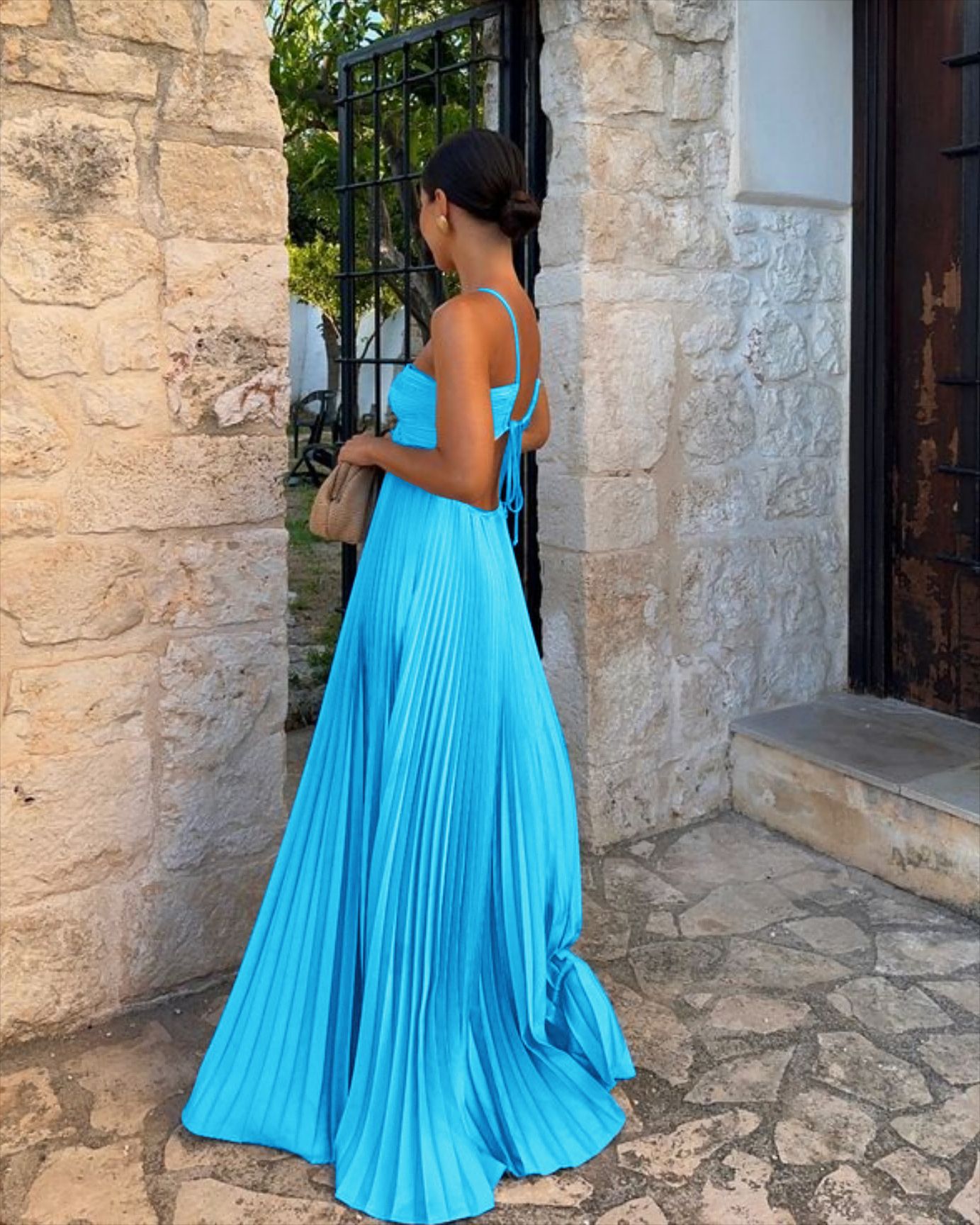 Elyra – Robe Plissée Élégance Soirée