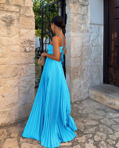 Elyra – Robe Plissée Élégance Soirée