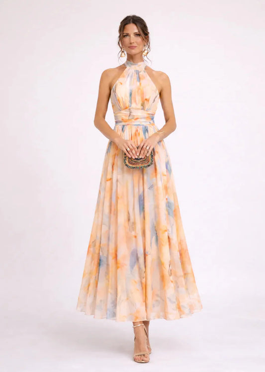 VELINAS™ | Robe Aquarelle Élégante