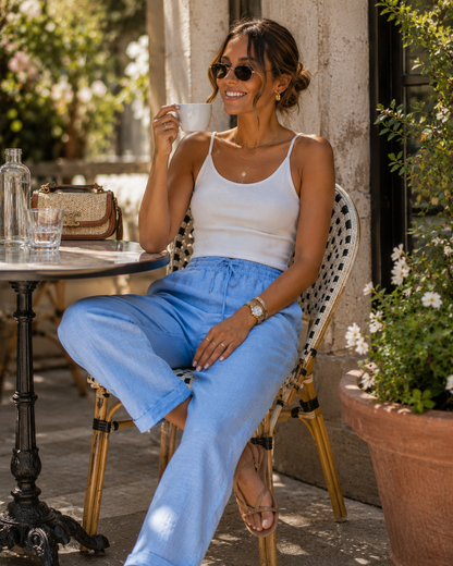 Élina – Pantalon Lin & Coton