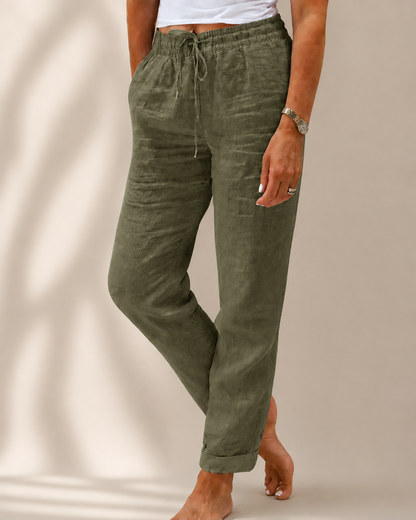 Élina – Pantalon Lin & Coton