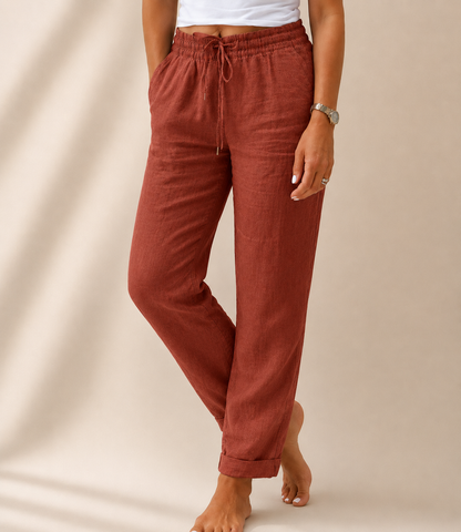 Élina – Pantalon Lin & Coton