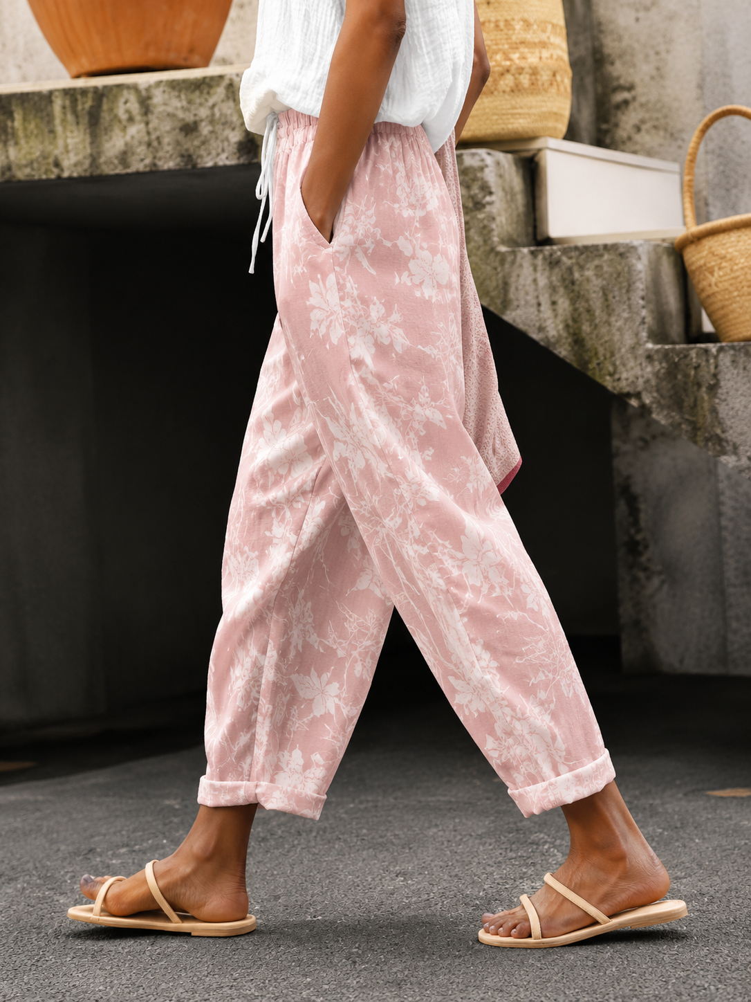 Sorelia™ | Pantalon Bohème Fleuri