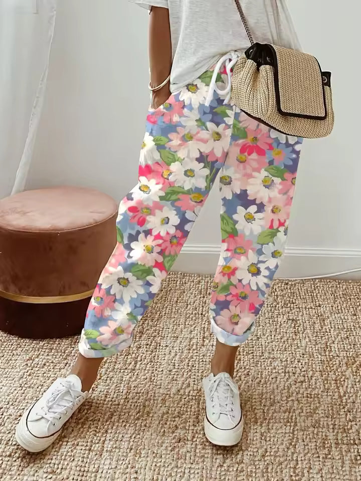 Sorelia™ | Pantalon Bohème Fleuri