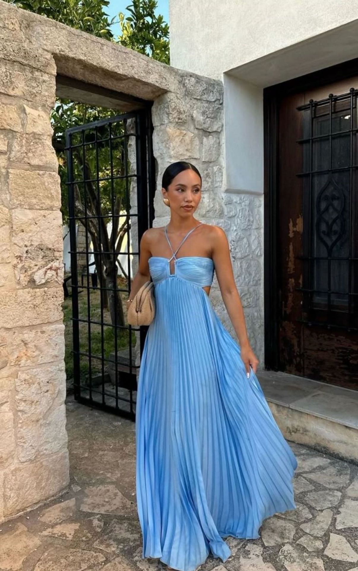 Elyra – Robe Plissée Élégance Soirée