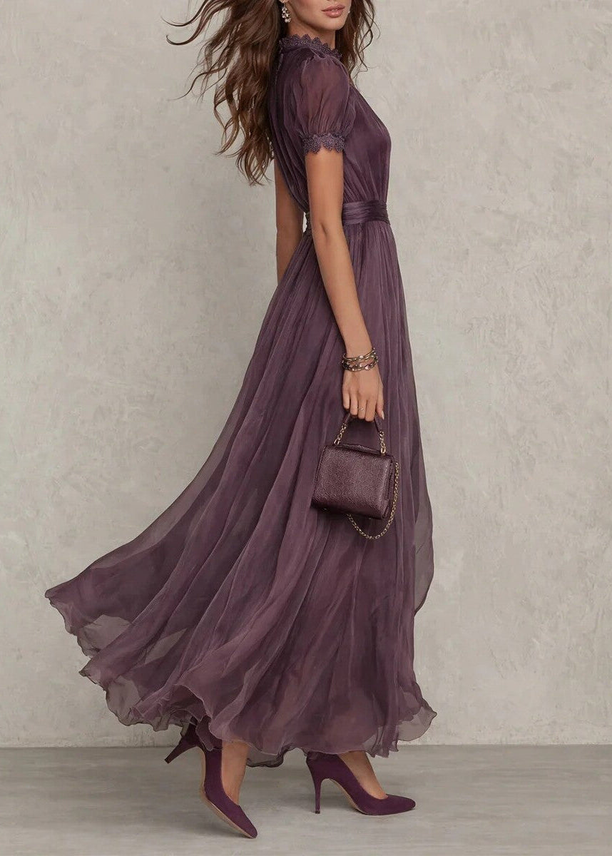 Auréline - Robe Longue Élégance Royale
