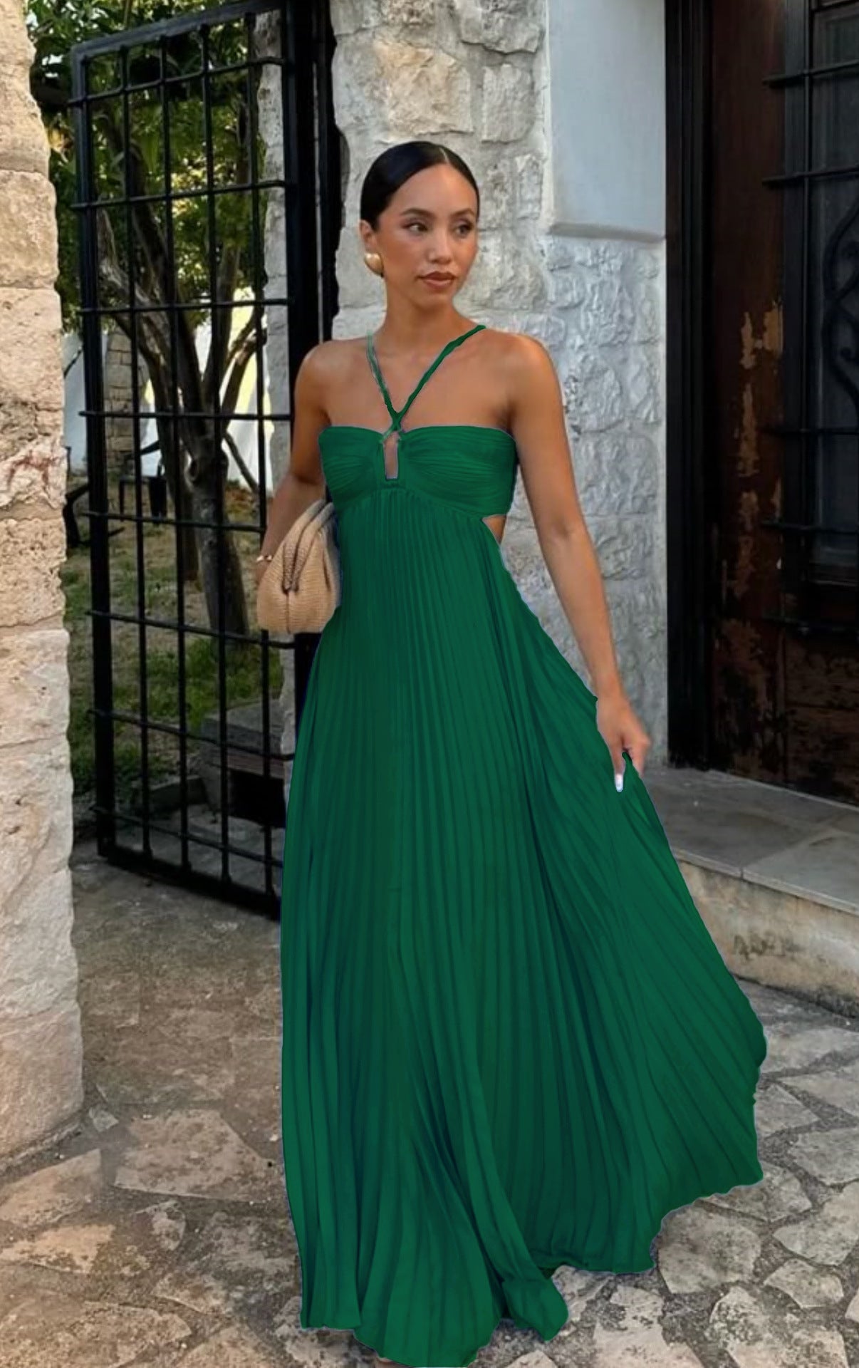 Elyra – Robe Plissée Élégance Soirée