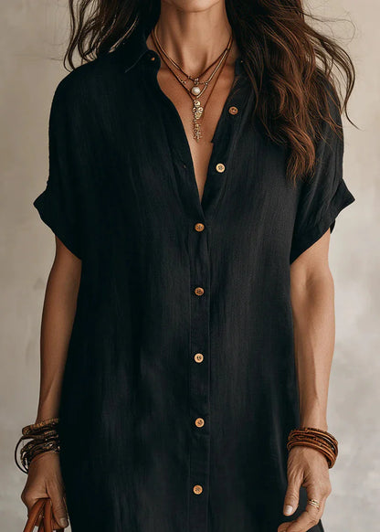 Noélia - Robe Chemise Minimaliste