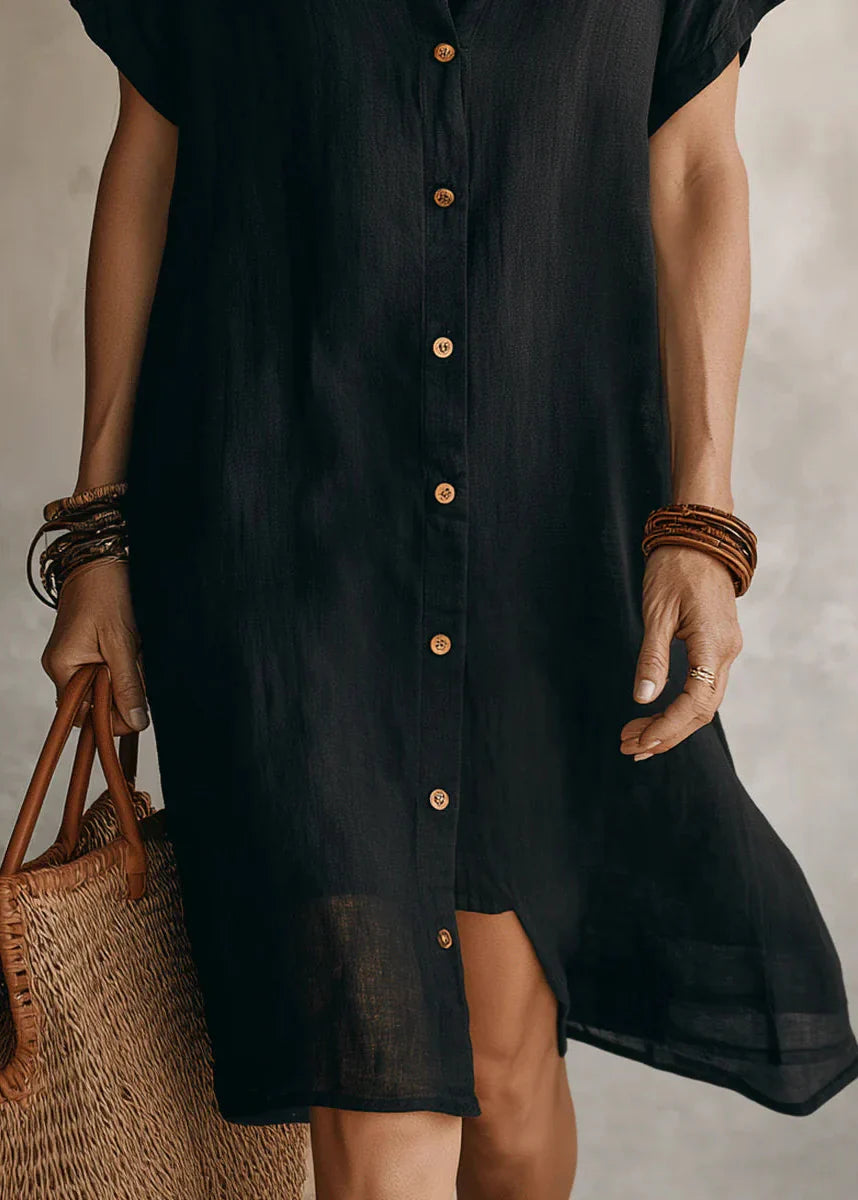 Noélia - Robe Chemise Minimaliste