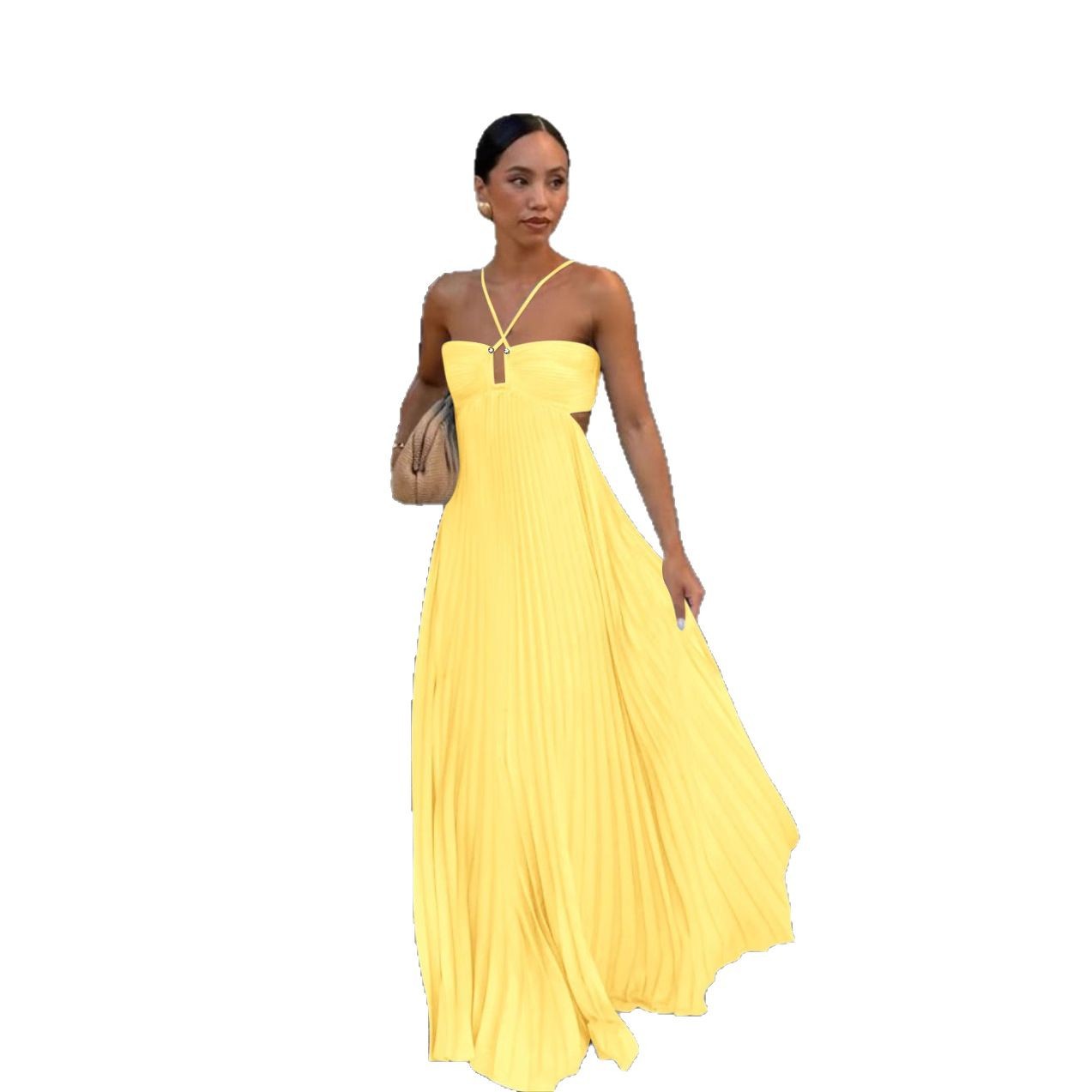 Elyra – Robe Plissée Élégance Soirée