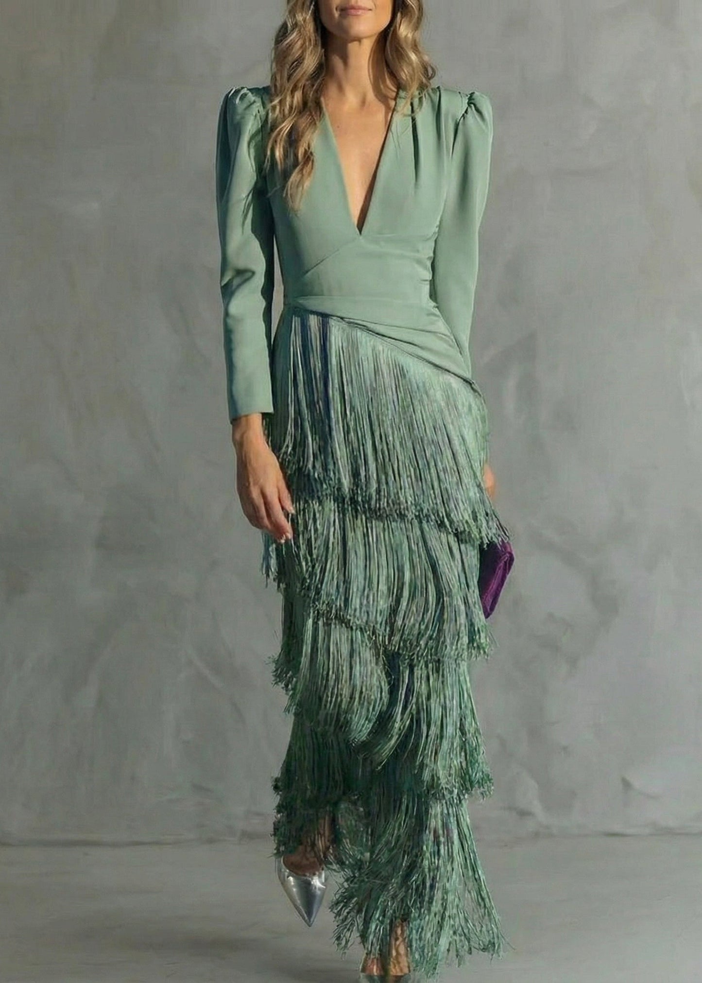 Clara - Robe Élégante à Franges